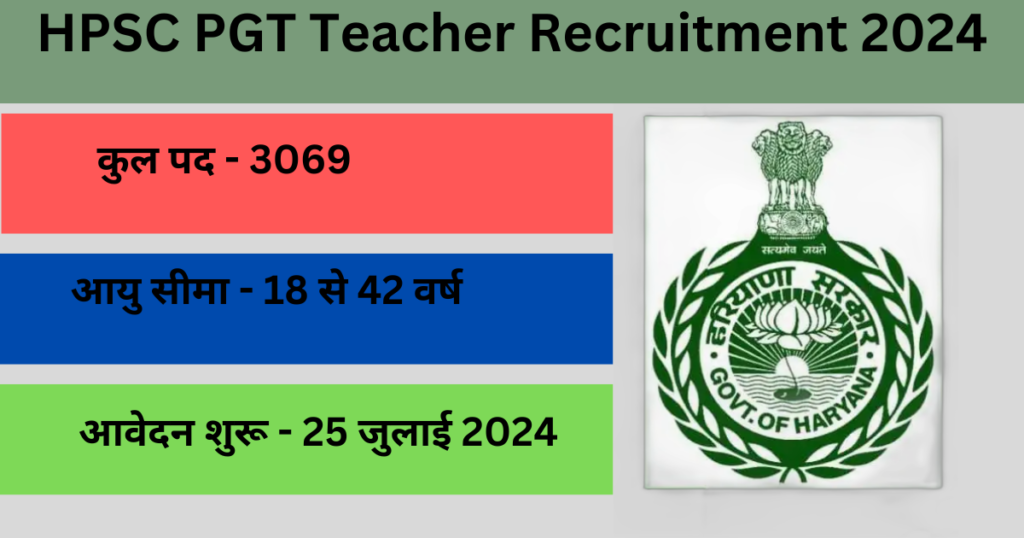 HPSC PGT Recruitment 2024